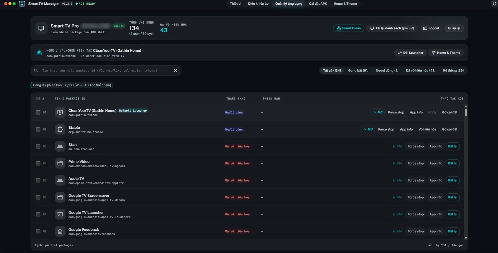 SmartTV Manager: clean up and customise your Android TV